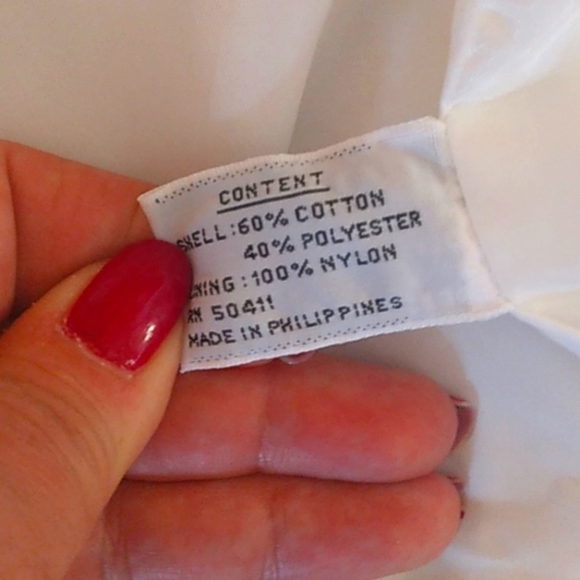 FLEET STREET 80's vibe white jacket with color blocks - Picture 6 of 8